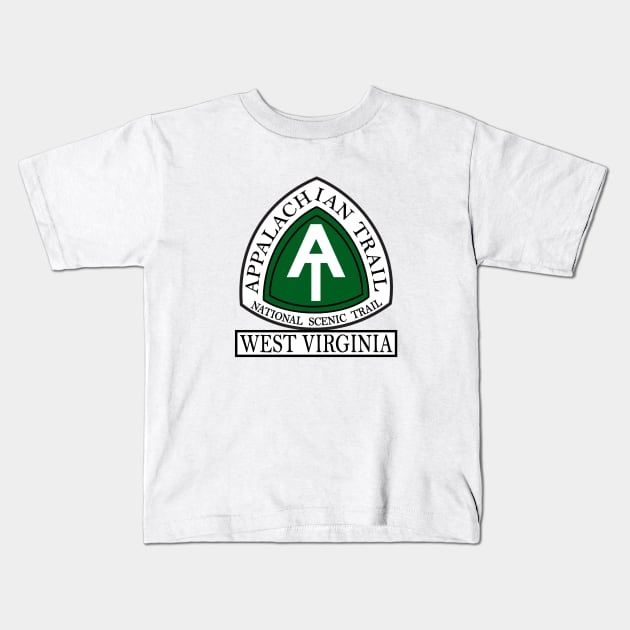 Appalachian Trail National Scenic Trail West Virginia WV Kids T-Shirt by DD2019